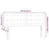 vidaXL Kopfteile 2 Stk. Dunkelblau 72x5x78/88 cm Samt