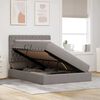 vidaXL Aufbewahrungsbett mit Matratze Taupe 140 x 200 cm Polyester