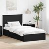 vidaXL Aufbewahrungsbett Schwarz 100 x 200 cm Holzwerkstoff