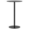 vidaXL Gartentisch Rund Schwarz &Oslash;60x105 cm Stahl