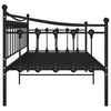 vidaXL Schlafsofa Bettgestell Schwarz Metall 90x200 cm