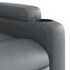vidaXL Relaxsessel Elektrisch Grau Kunstleder
