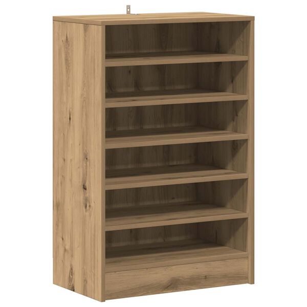 vidaXL Schuhschrank Artisan-Eiche 60x35x92 cm Holzwerkstoff