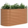 vidaXL Hochbeet Braun 160 x 80 x 81 cm Stahl
