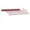 vidaXL Markise Manuell Weinrot 300x250 cm