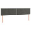 vidaXL Bettgestell ohne Matratze Dunkelgrau 120x190 cm Samt