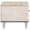 vidaXL Couchtisch Wei&szlig; 80 x 50 x 40 cm Massivholz Mango
