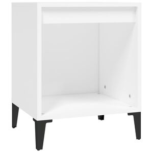 vidaXL Nachttisch Wei&szlig; 40x35x50 cm