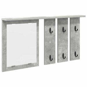 vidaXL Wandmontierter Kleiderst&auml;nder Betongrau 85 x 10 x 45 cm