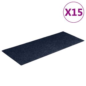 vidaXL Stufenmatten Selbstklebend 15 Stk. 60x25 cm Marineblau Rechteckig