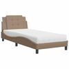 vidaXL Bettgestell ohne Matratze "Zadar" Cappuccino-Braun 80x200 cm