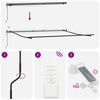 vidaXL Markise Automatisch mit LEDs Weinrot 500x300 cm