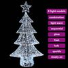 vidaXL Weihnachtsbaum mit 160 LEDs Kaltwei&szlig; 151 cm Acryl