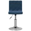 vidaXL Esszimmerst&uuml;hle 2 Stk. Drehbar Blau Samt