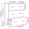 vidaXL Sideboard Artisan-Eiche 69,5 x 34 x 90 cm Holzwerkstoff