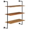 vidaXL Wandregal 94x35x113 cm Massivholz Akazie