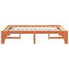 vidaXL Bettrahmen Braun 140 x 190 cm Massives Kiefernholz