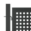 vidaXL Gartentor Anthrazit 400x125 cm Stahl