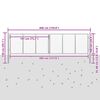 vidaXL Gartentor verzinkter Stahl 400 x 100 cm Silber