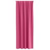 vidaXL Verdunkelungs-Vorh&auml;nge mit Ringen 2 pcs Helles Pink
