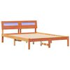 vidaXL Bettrahmen Wachsbraun 120 x 200 cm Massives Kiefernholz