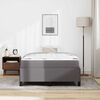 vidaXL Bettrahmen mit Matratze Grau 120 x 190 cm Stoff