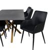 Venture Home Esszimmerst&uuml;hle 2 Stk. Comfort Lederoptik Schwarz