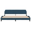 vidaXL Bettgestell "Dover" Blau 200x200 cm Samt