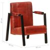 vidaXL Sessel 60x80x87 cm Dunkelbraun Echtes Ziegenleder