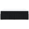 vidaXL Boxspringbett mit Matratze Schwarz 140x200 cm Stoff