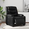 vidaXL Relaxsessel Elektrisch Schwarz Kunstleder