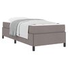 vidaXL Boxspringbett Taupe 90 x 190 cm Stoff