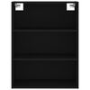 vidaXL Highboard Schwarz 69,5x32,5x180 cm Holzwerkstoff