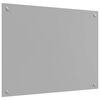 vidaXL K&uuml;chenr&uuml;ckwand 2 pcs Hellgrau 80 x 60 cm Geh&auml;rtetes Glas
