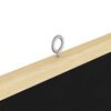 vidaXL Info-Tafel Schwarz 80 x 80 x 1,4 cm Massivholz Kiefer