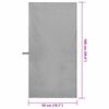 vidaXL Sporthandt&uuml;cher 2 pcs Dunkelgrau 100 x 50 cm