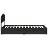 vidaXL Aufbewahrungsbett Schwarz 90 x 190 cm Holzwerkstoff