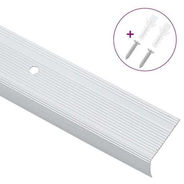 vidaXL Treppenkantenprofile 30 pcs Silber 67 x 3 x 2 cm Aluminium
