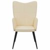 vidaXL Relaxsessel Creme Stoff