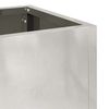 vidaXL Hochbeet Gartenpflanzer Silber 60 x 26 x 45 cm Edelstahl