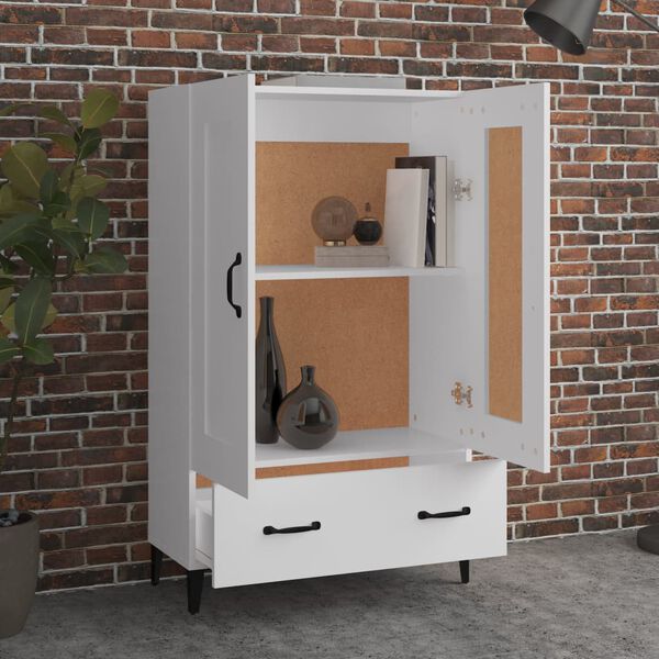 vidaXL Highboard Wei&szlig; 70x31x115 cm Holzwerkstoff