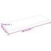 vidaXL Waschtischplatte Hellbraun 100x40x(2-4) cm Massivholz Behandelt