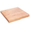 vidaXL Wandregal Hellbraun 60x60x(2-6) cm Massivholz Eiche Behandelt