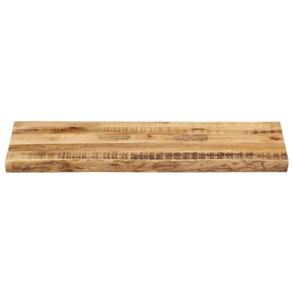 vidaXL Tischplatte mit Baumkante 80x40x2,5 cm Raues Mango Massivholz