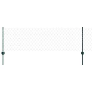 vidaXL Sechseckzaun mit Pfosten 10 x 0,6 m PVC-beschichteter Stahl