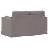 vidaXL Sofa Taupe Gesamtabmessungen: 139 x 78 x 80 cm (B x T x H) Samt