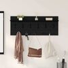 vidaXL Wandmontierter nachttisch Schwarz Eichen-Optik 100 x 40 x 12 cm