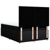 vidaXL Boxspringbett mit Matratze Schwarz 160x200 cm Stoff