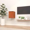 vidaXL Wandschrank Wachsbraun 30 x 30 x 40 cm Massives Kiefernholz