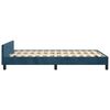vidaXL Bettgestell ohne Matratze Dunkelblau 120x190 cm Samt